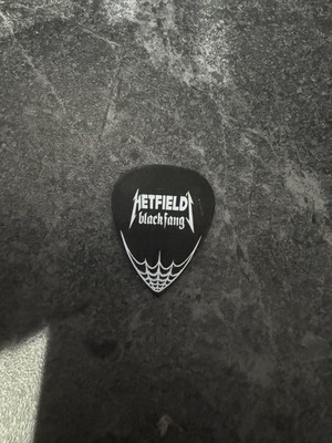 Metallica James Hetfield Black Fang guitar pick used
