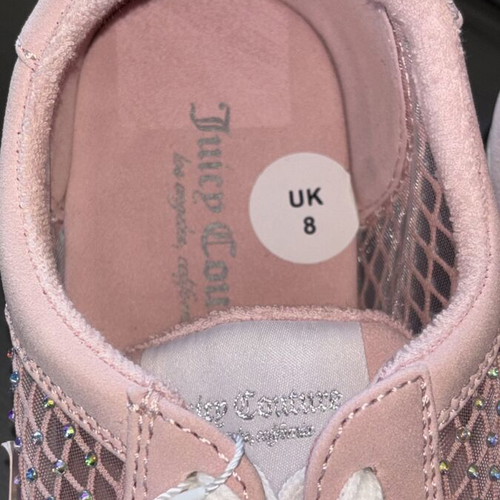 Juicy Couture sneakers size 41 pink with iridescent rhinestones new