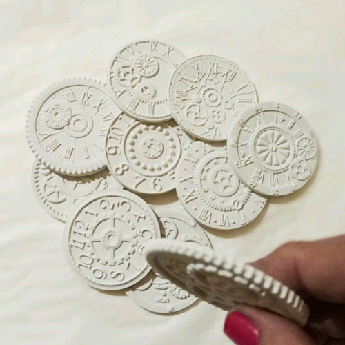 Set of 10 clocks and gears for crafts new