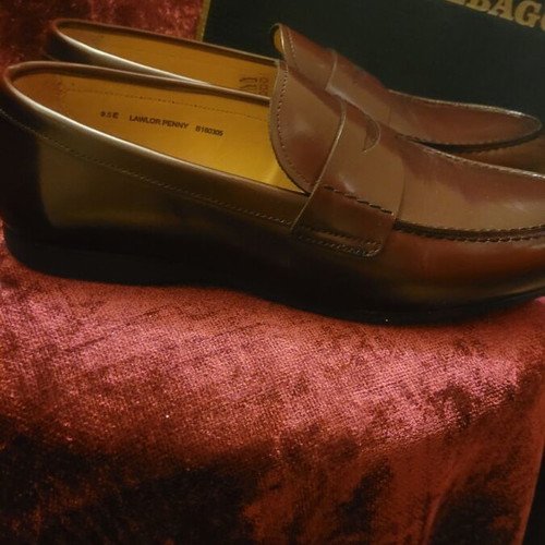 Sebago Penny Leather Shoes Size 43.5 New Brown