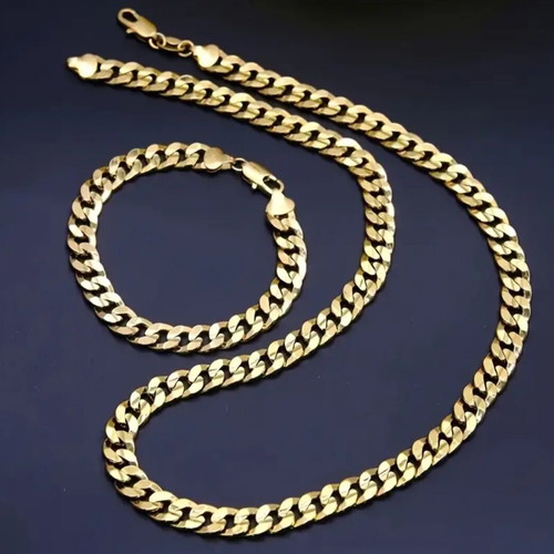 Men's necklace and bracelet set new