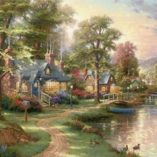 Schmidt Kinkade puzzles 1500 pieces like new