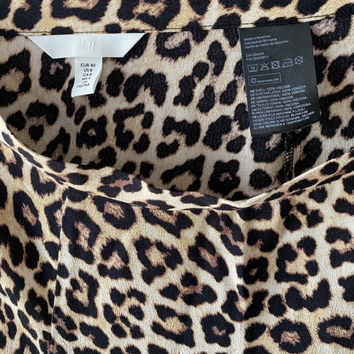 H&M Midi Skirt Animal Print New, Size S