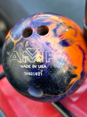 Bowling ball used without cracks, fully functional