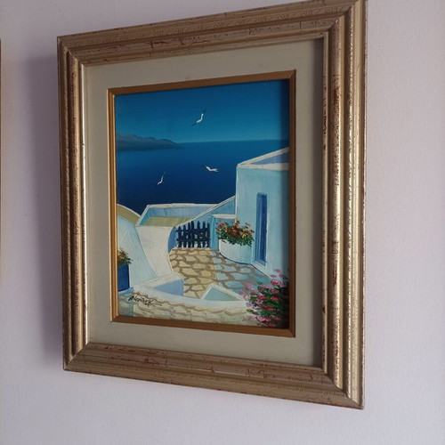 Oil painting on canvas 30x36 cm like new