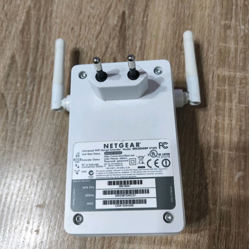 Netgear WN3000RP Wifi Range Extender used