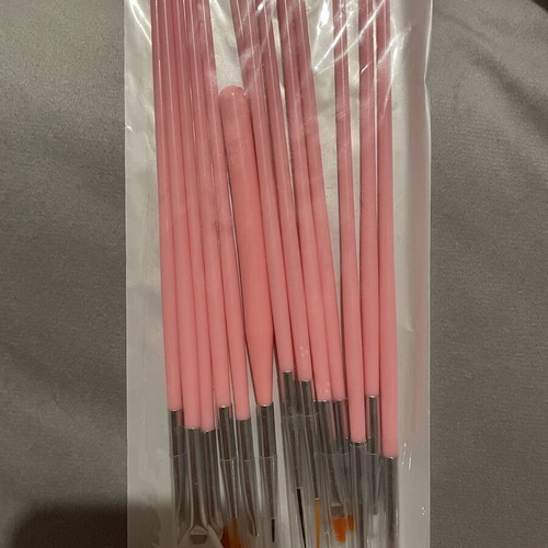 Nail art set with 14 brushes and 5 dotting tools