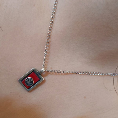 Silver pendant 925 with stainless steel chain like new