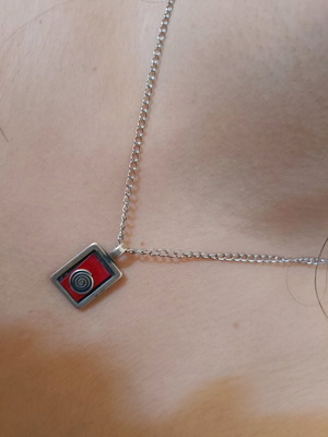 Silver pendant 925 with stainless steel chain like new
