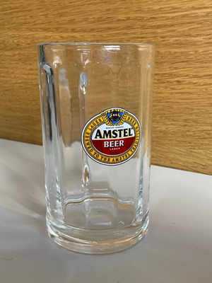 Винтидж колекционерска чаша за бира Amstel, нова