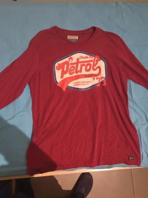 Long-sleeve blouse new, red, size XL