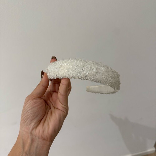 Bridal headband like new with rhinestones