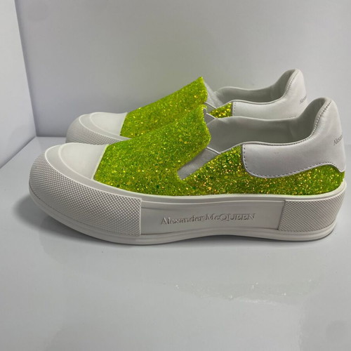 Alexander McQueen slip on sneakers, like new, size 37, green