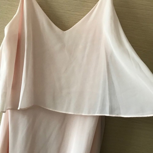 Pink maxi muslin dress like new with straps