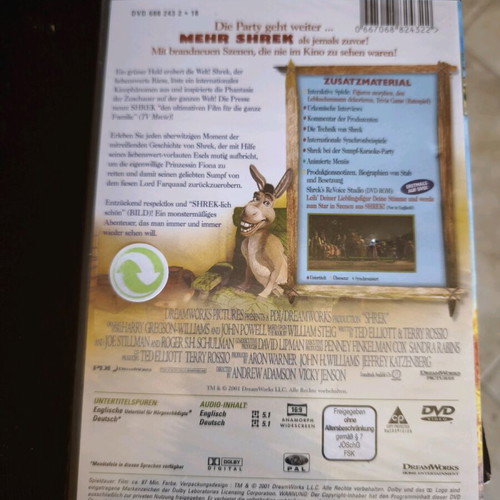 Shrek DVD new, animation