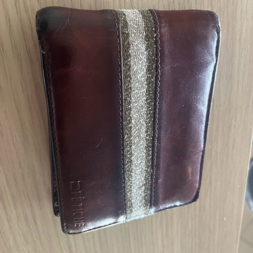 Fetiche Leather leather wallet like new, brown and red
