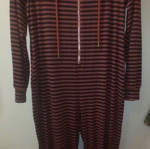 Striped jumpsuit new, size Medium