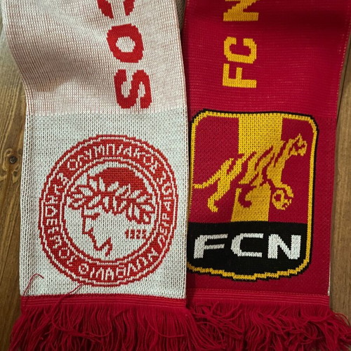 Nordsjaelland-Olympiacos 2008 double scarf new, authentic