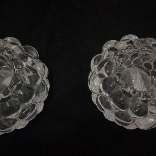 Swedish crystal candlesticks like new