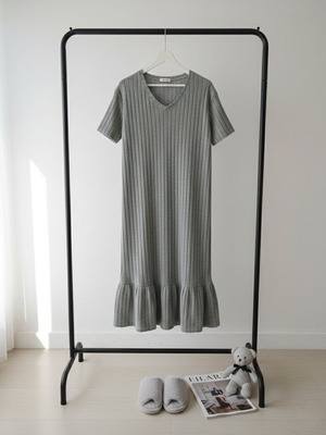 Φόρεμα oversized αφόρετο, φυστικί, μέγεθος S
