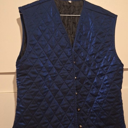 Sleeveless jacket like new, blue, size 48