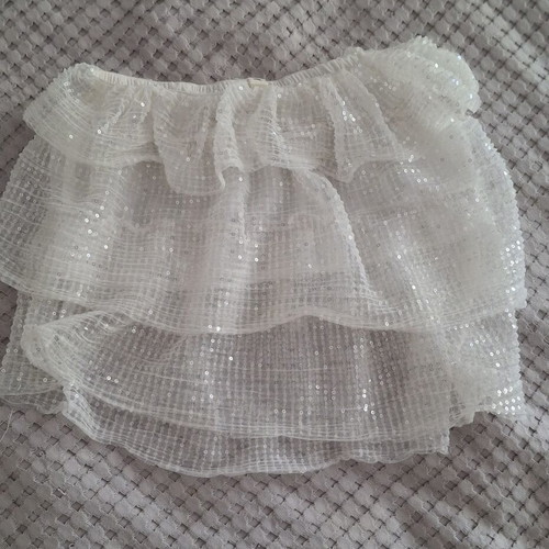 Top with sequins strapless like new, size S