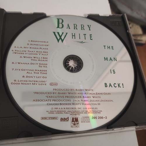 Barry White The Man Is Back CD like new, jazz