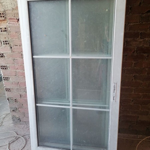 Aluminum window with double glass, 95x170 cm, set of 4