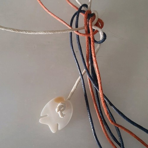 Necklace used summer style with fish design