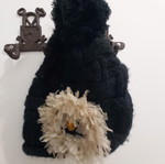 Warm hat like new, black