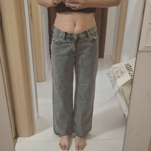 H&M jeans used, size M, grey