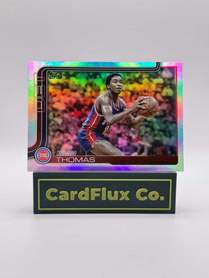 Isiah Thomas Topps 2025 Flagship #269 Detroit Pistons Refractor like new