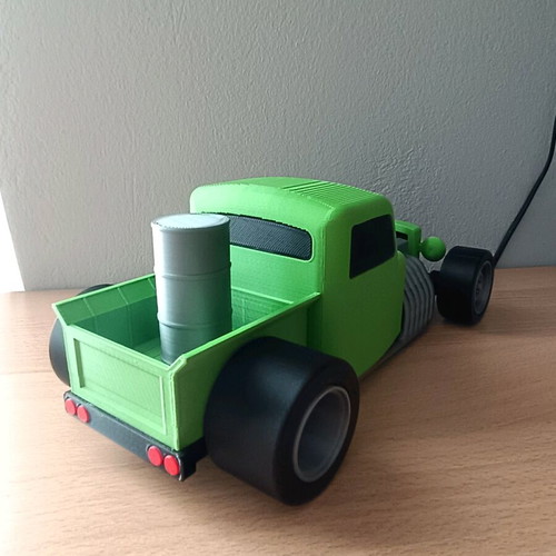 Hot Rod car with 3D printing new