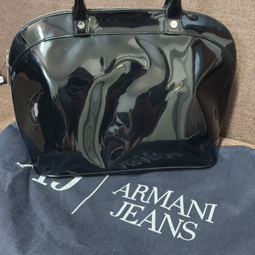 Armani Jeans handbag like new, black, 30x23 cm