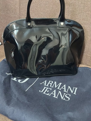 Armani Jeans handbag like new, black, 30x23 cm