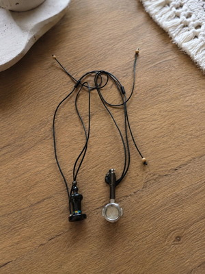 Necklaces like new black adjustable with camera shutter and tampers
