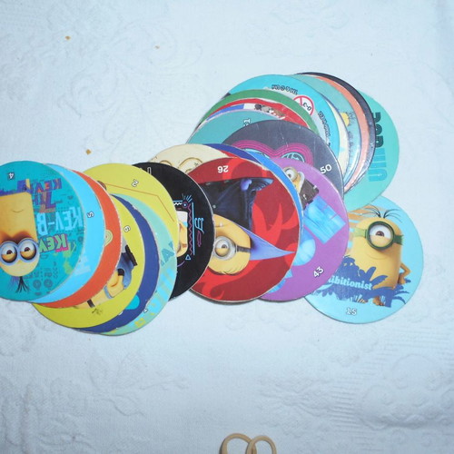 Minion tags 102 single used, caps from 2015 and 2017