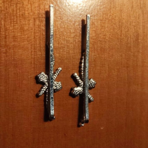 Swarovski hair clips set of 2 with crystals new
