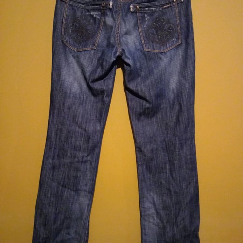 Motivi women's straight-leg jeans XL used, 100% cotton, grey blue