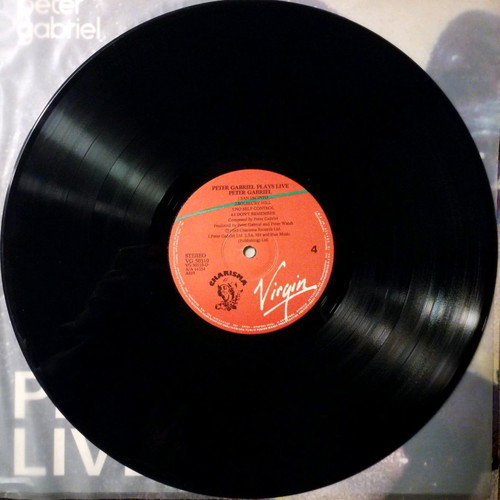 Peter Gabriel Plays Live vinyl used, rock