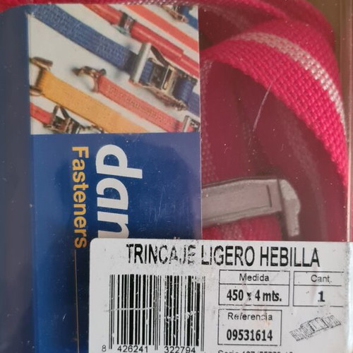 Cargo tie and tightening strap new, 4 meters long, 45 mm wide