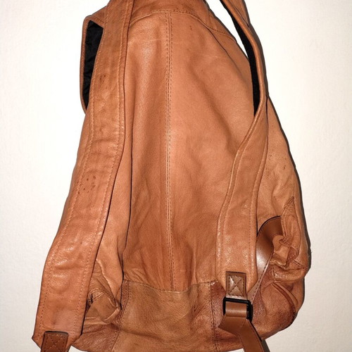 black leather backpack men minimal Simple large black leather backpack wallet bag  LeatherNeo