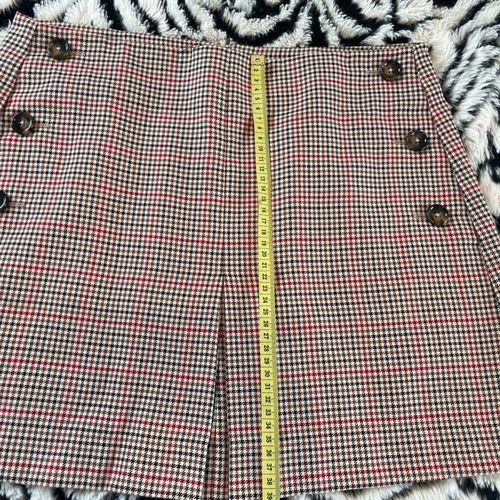 Checked mini tweed skirt Mango like new, multicolored