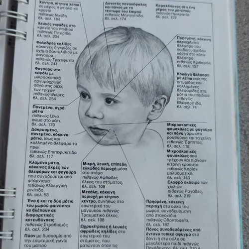 Medical encyclopedia for babies and children 1988, used, Greek
