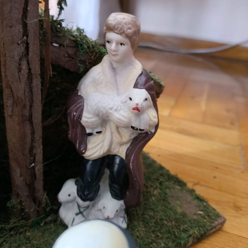 Christmas nativity set new with box and figures