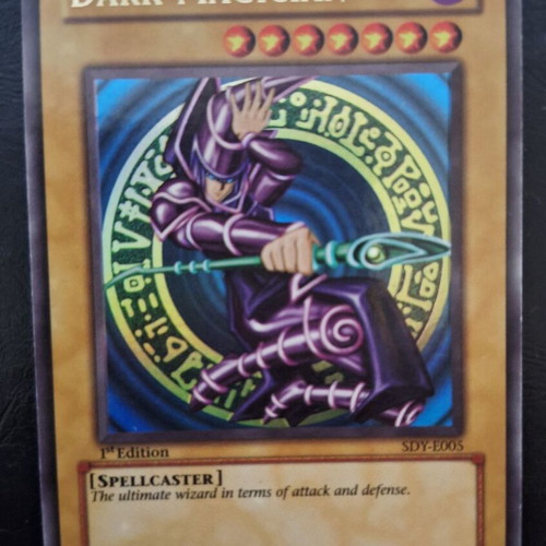 Dark Magician Yu-Gi-Oh! card new, collectible, 1st Edition, Ultra Rare