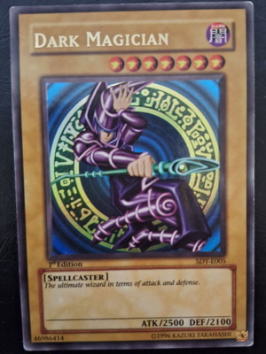 Dark Magician Yu-Gi-Oh! card new, collectible, 1st Edition, Ultra Rare