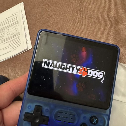 Icy Blue Retro Custom Handheld Console with 14,000+ Roms