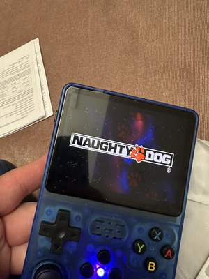 Icy Blue Retro Custom Handheld Console with 14,000+ Roms