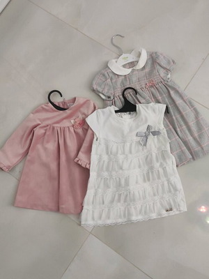 Τρία φορέματα Mayoral για 12-18 μηνών σαν καινούργια